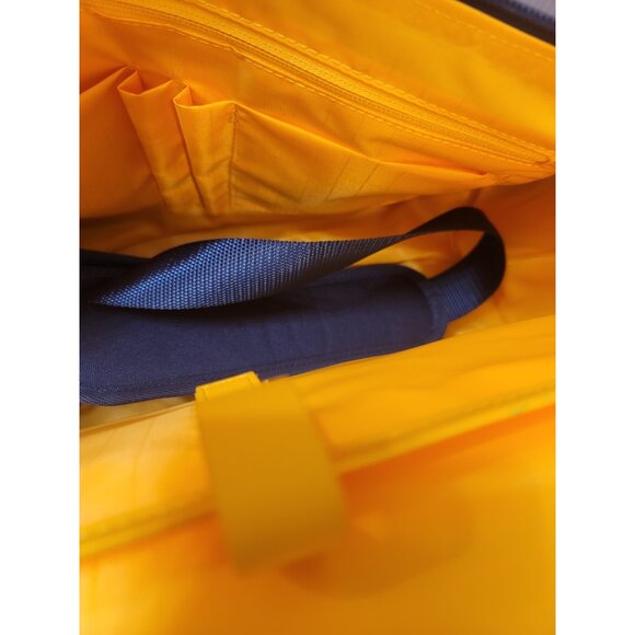 Mokobara The Cabin Duffle Work Bag Leather Water Resistant 15" Laptop Blue New - Picture 13 of 15